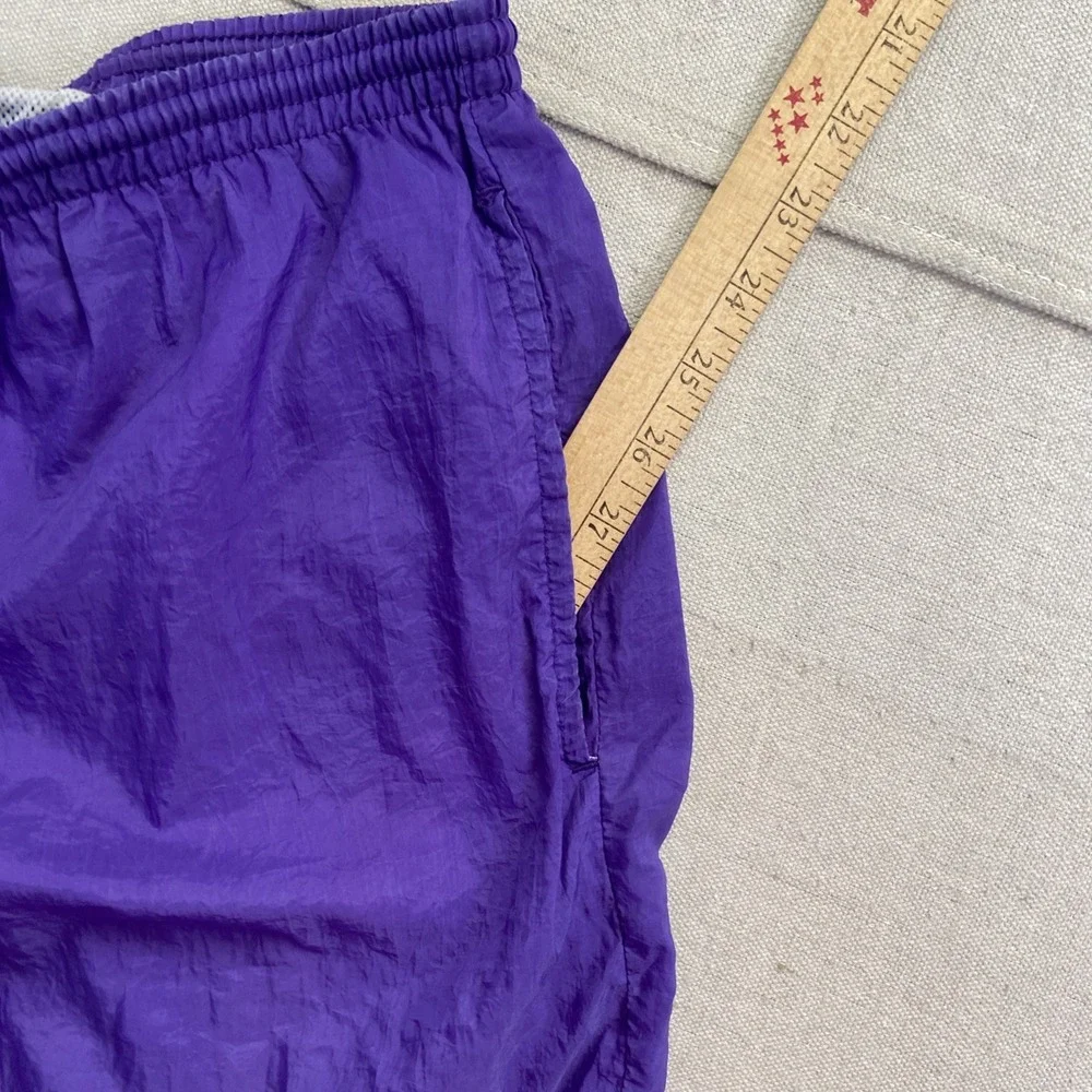 Vintage Nike Swim Trunks Mens S Purple Nylon Big Logo 90s Shorts